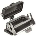 Bulkhead Mount Housing 180° 16B Shell Size Powder Die Cast Aluminum Single Lock