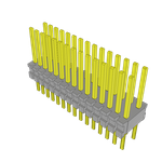 Conn Unshrouded Header HDR 30 POS 1.27mm Solder ST Top Entry Thru-Hole Tube