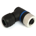 Bulgin Components PLC-PXPPAM12RAF04ASTPG9 Steckverbinder, rund Conn M12 Circular SKT 4 POS Screw RA Cable Mount 4 Terminal 1 Port Buccaneer Bulk