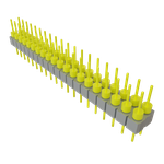 Conn Unshrouded Header HDR 40 POS 2.54mm Solder ST Top Entry Thru-Hole Tube