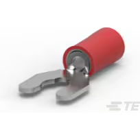 TE Connectivity-52930 Connector Terminals Spring Spade Terminal 16-22AWG Phosphor Bronze Red 21.84mm Tin Loose
