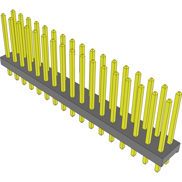 Samtec-MTMM-117-08-G-D-325 连接器插头及 PCB 插座 Conn Unshrouded Header HDR 34 POS 2mm Solder ST Top Entry Thru-Hole Bulk