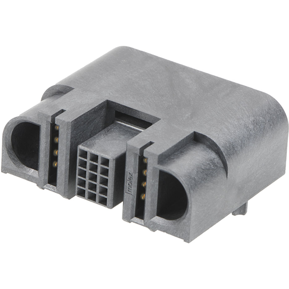 Molex-2141150011 Connector Headers and PCB Receptacles Conn Board to Board HDR 2Power/15Signal POS 2mm Solder RA Side Entry Thru-Hole EXTreme Guardian Tray