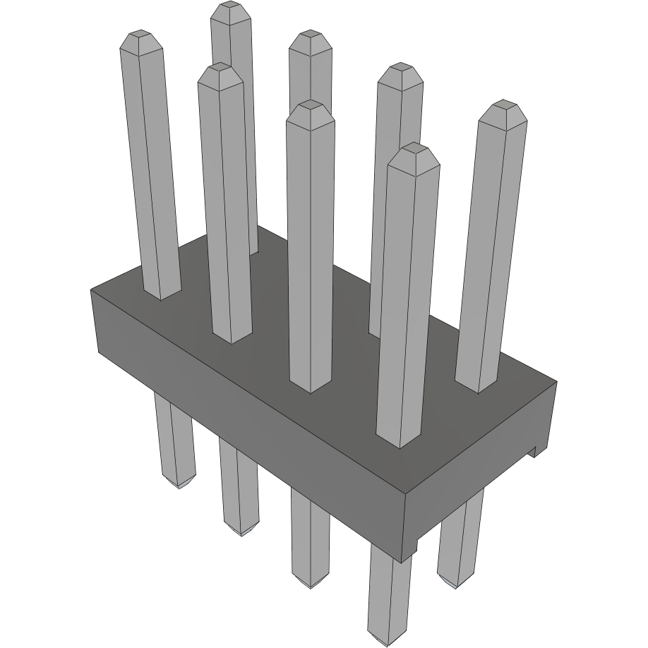 Samtec-MTMM-104-06-T-D-200 Steckverbinderleisten und Leiterplattenbuchsen Conn Unshrouded Header HDR 8 POS 2mm Solder ST Top Entry Thru-Hole Bulk