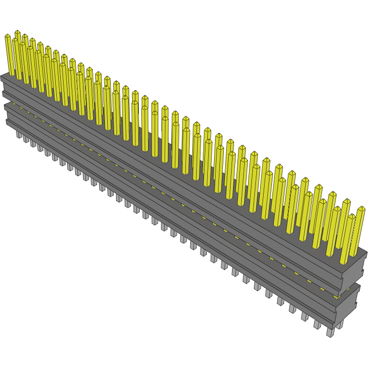 Samtec-FW-34-02-L-D-240-185 连接器插头及 PCB 插座 Conn Board Stacker HDR 68 POS 1.27mm Solder ST Top Entry Thru-Hole FLEX STACK™ Tube