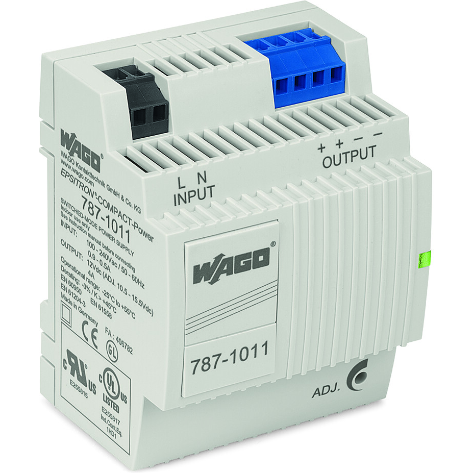 WAGO-787-1011 AC-DC-Spannungsversorgung AC/DC Power Supply Single-OUT 12V 4A 48W Box