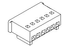 Molex-22011094 Connector Discrete Wire Housing Conn Housing F 9 POS 2.5mm Crimp ST Cable Mount Natural SPOX™ Bag