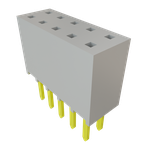 Conn Socket Strip SKT 10 POS 2.54mm Solder ST Top Entry Thru-Hole Bulk