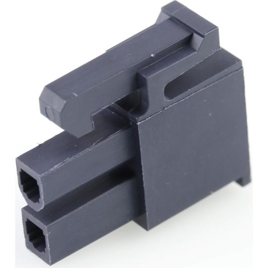 Molex-0039013025 Custodia filo connettore dedicato Conn Housing F 2 POS Crimp ST Cable Mount Black Mini-Fit Jr™ Bag