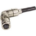 HARTING-21038214511 Steckverbinder, rund M12 SD A-cod 4/5 pol 5,3 female angled