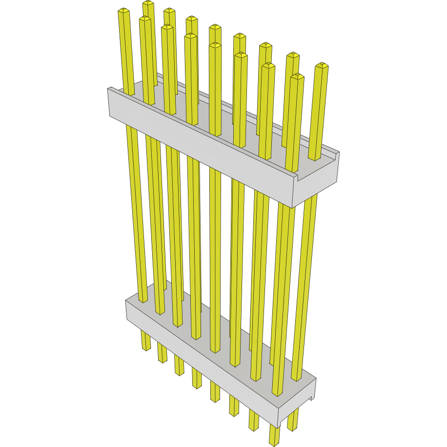 Samtec-HW-08-14-G-D-1000-164 Steckverbinderleisten und Leiterplattenbuchsen Conn Board Stacker HDR 16 POS 2.54mm Solder ST Top Entry Thru-Hole Bulk