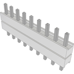 Conn Board Stacker HDR 9 POS 2.54mm Solder ST Top Entry Thru-Hole Bulk