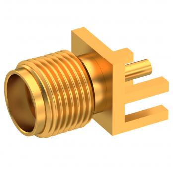 Radiall-9650-1113-004 RF-Steckverbinder SMA / EDGE CARD JACK FEMALE GOLD
