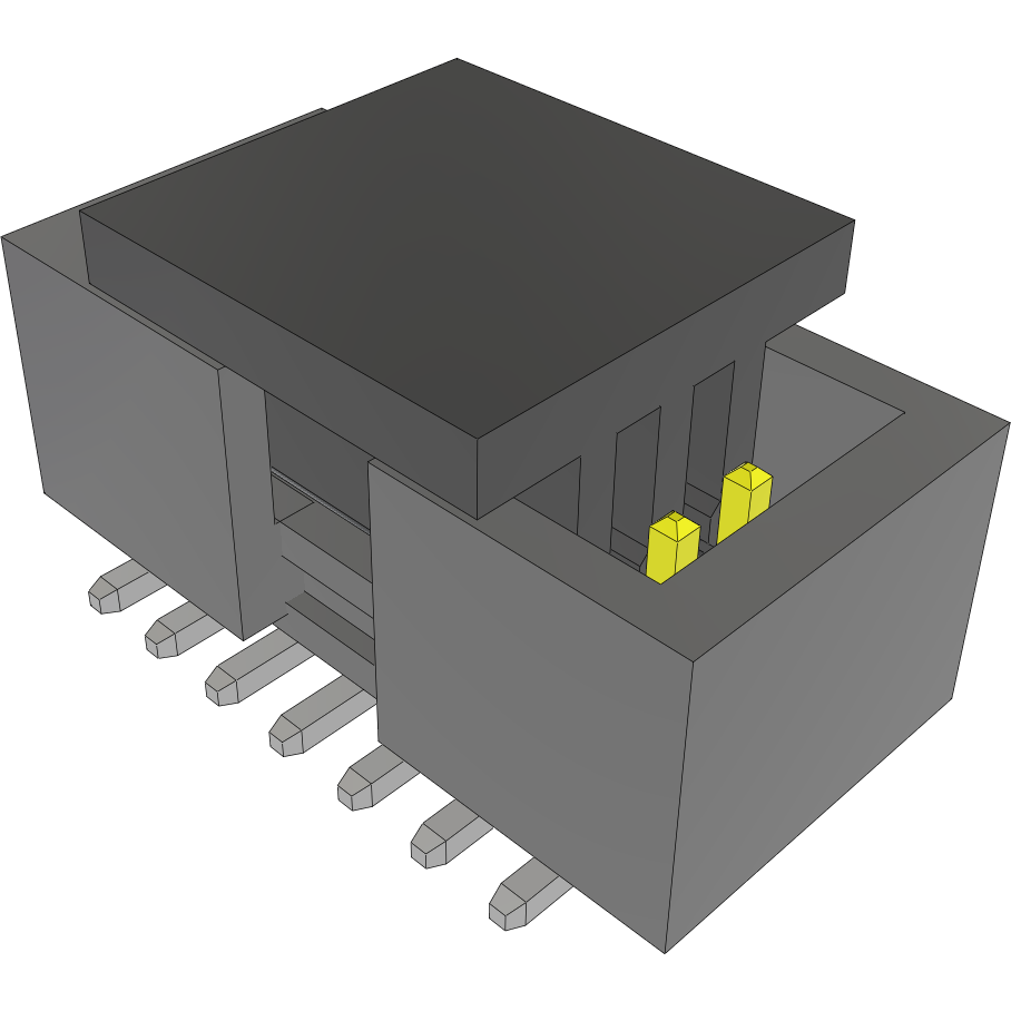 Samtec-FTMH-107-03-L-DV-ES-P-TR Cabezales del conector y receptáculos PCB Conn Shrouded Header HDR 14 POS 1mm Solder ST Top Entry SMD T/R