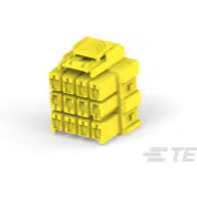 TE Connectivity-4-1971876-4 Custodia filo connettore dedicato Conn Housing PL 12 POS 6mm Crimp ST Cable Mount Yellow Carton