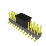 Conn Unshrouded Header HDR 24 POS 2.54mm Solder ST Top Entry SMD T/R