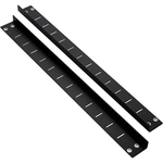 Pan Zone 12RU Wall Mount Cabinet Rear Rail Kit, 12 RU, Black, 1.3in Product Length, 0.8in Product Depth, 21.1in Product Height