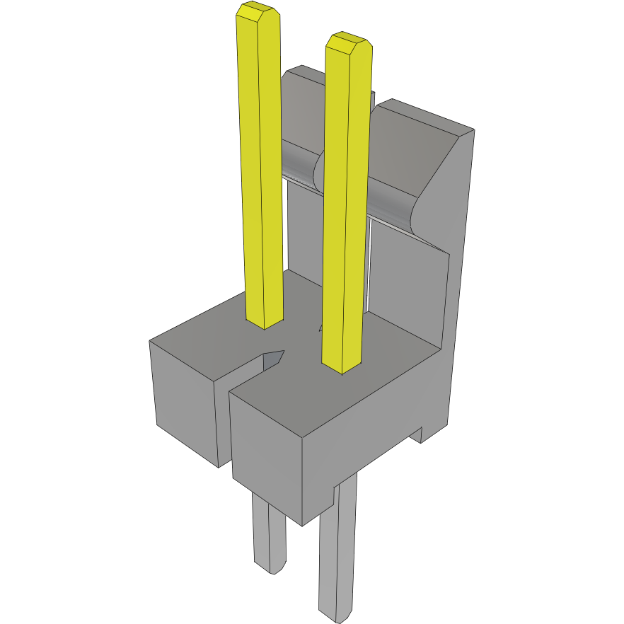 Samtec-LCW-102-15-L-S-300 Steckverbinderleisten und Leiterplattenbuchsen Conn Wire to Board HDR 2 POS 2.54mm Solder ST Top Entry Thru-Hole Bulk