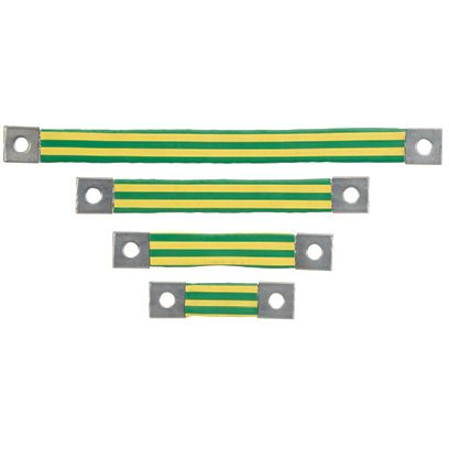 Panduit-BS100645 null Braided Bonding Strap One-Hole Insulated 6.00 Length X 1.06 Width