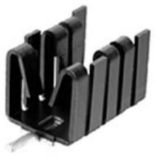 Boyd Corporation-576802B03700G Disipador de calor Heat Sink Passive TO-220 Thru-Hole Aluminum 27.3°C/W Black Anodized