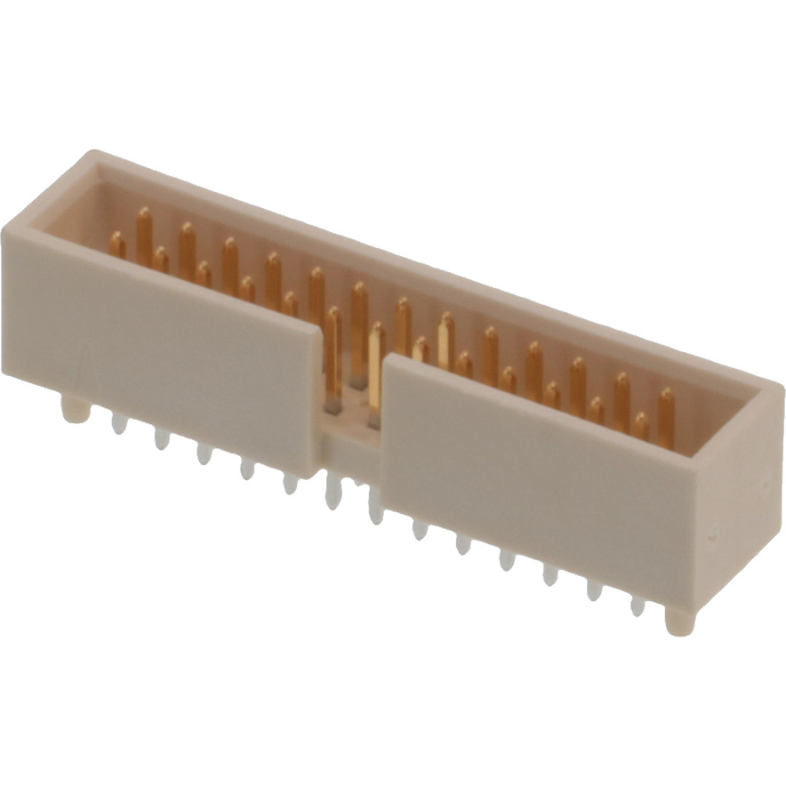 Molex-0878342611 Cabezales del conector y receptáculos PCB Conn Shrouded Header (4 Sides) HDR 26 POS 2.54mm Solder ST Top Entry Thru-Hole C-Grid Tray