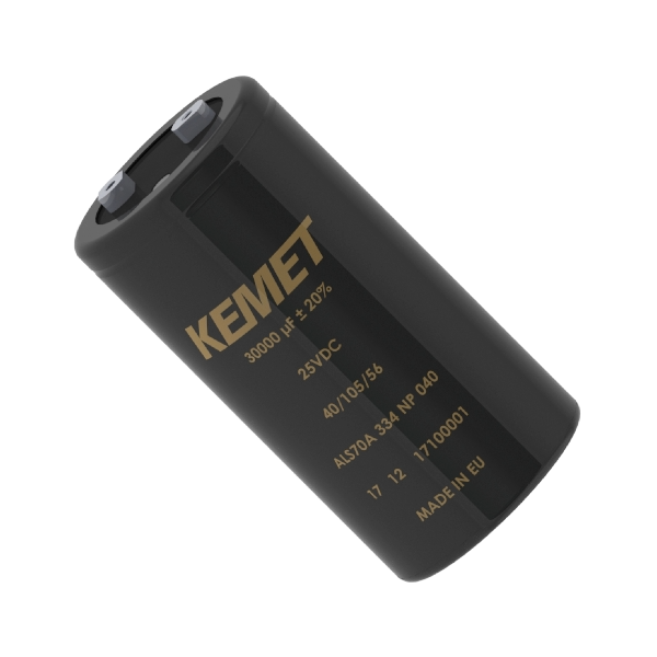 KEMET Corporation-ALS70A183QS400 Kondensator, Aluminium Cap Aluminum Lytic 18000uF 400V 20% (90 X 194mm) Clamp Mount Screw 0.013 Ohm 27.8A 20000h 85°C Tray