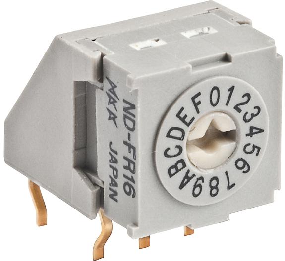 NKK Switches-NDFR16H Interruttore DIP Switch DIP N.O./N.C. SP16T 16 Screwdriver 0.1A 5VDC PC Pins 1250Cycles 2.54mm Thru-Hole Tray