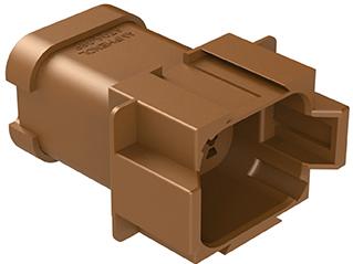 Amphenol-AT04-08PD-EC01 Carcaza de cables discretos de conector Conn Housing RCP 8 POS Crimp ST Cable Mount Brown