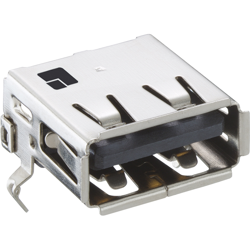 Lumberg-2410 14 Connector USB USB 2.0 Chassis Socket Type A