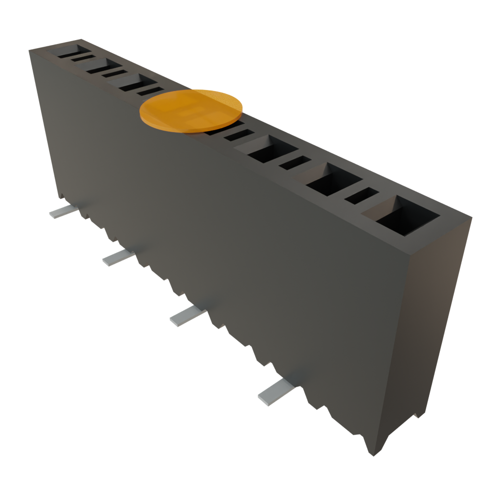 Samtec-SSM-108-L-SV-BE-K Connector Headers and PCB Receptacles Conn Socket Strip SKT 8 POS 2.54mm Solder ST Bottom Entry SMD Tube