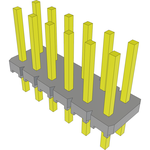 Conn Unshrouded Header HDR 12 POS 2.54mm Solder ST Top Entry Thru-Hole Bulk