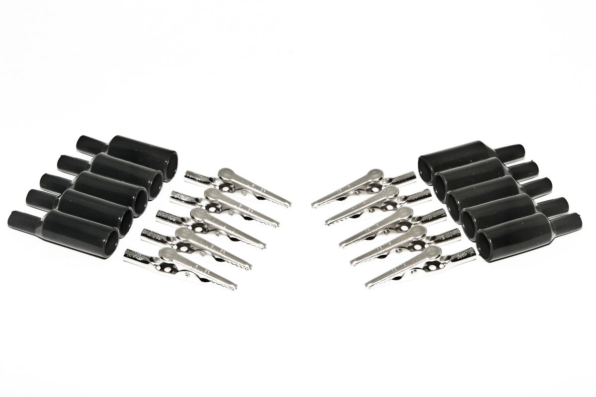 Mueller Electric-BU-P2240-0  Conn Alligator Clip 1 POS Crimp/Solder ST Cable Mount 1 Port Bag