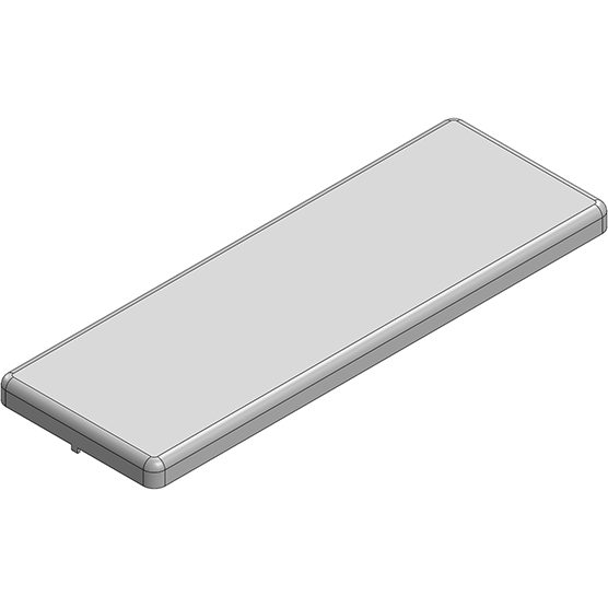 Masach Tech-MS593-10S-NS null 59.3 x 20.6 x 3mm One-piece Drawn-Seamless RF Shield/EMI Shield (Nickel-Silver)