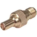 HUBER+SUHNER-31_MCX-SMA-50-1/111_NE RF-Steckverbinder Conn MCX-SMA Adapter 0Hz to 6GHz 50Ohm ST RCP/RCP Gold Single