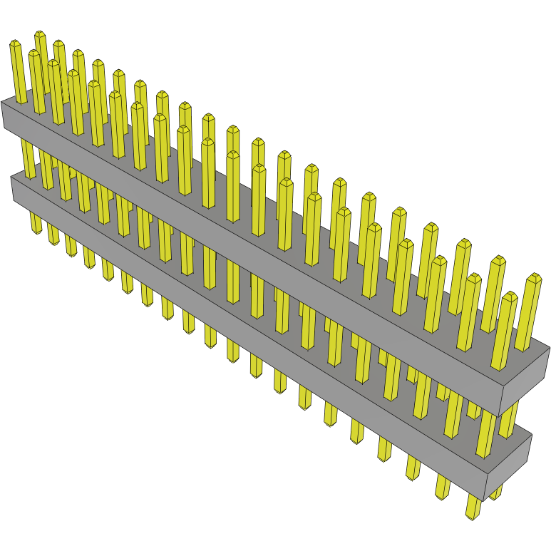 Samtec-TW-20-05-L-D-310-110 Embases de raccordement et réceptacles PCB Conn Board Stacker HDR 40 POS 2mm Solder ST Top Entry Thru-Hole Bulk