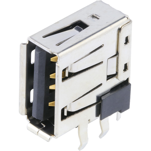 Molex-0673298000 Connector USB Conn USB 2.0 Type A RCP 4 POS 1.4mm Solder RA Thru-Hole 4 Terminal 1 Port Tray