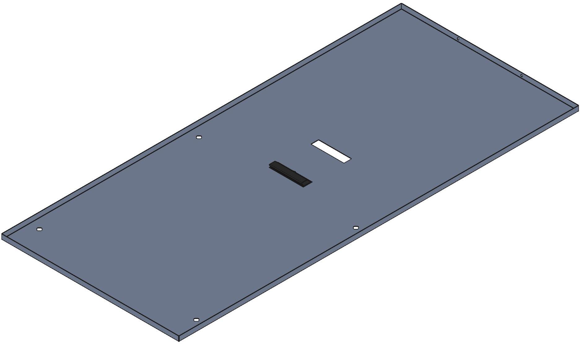 Hammond Manufacturing-CSP6331BK1 null Side Panel, Steel, Black, 27.94 In Length, 62.94 In Width, 0.81 In Height