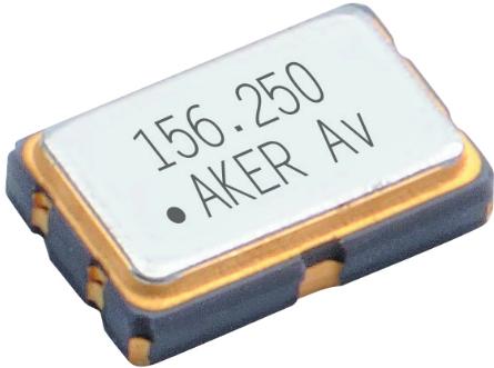 Aker Technology-S5A3303-125.000-P-X-R Oscilador de cristal SMD Oscillator XO 125MHz ±30ppm LVPECL 55% 3.3V 6-Pin SMD T/R