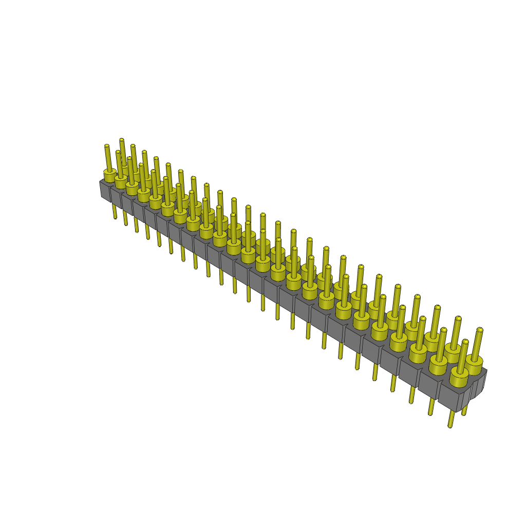 Samtec-TD-124-G-A Steckverbinderleisten und Leiterplattenbuchsen Conn Unshrouded Header HDR 48 POS 2.54mm Solder ST Top Entry Thru-Hole Tube