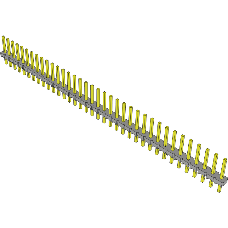 Samtec-MTLW-136-07-T-S-250 Piastre connettori e prese PCB Conn Unshrouded Header HDR 36 POS 2.54mm Solder ST Top Entry Thru-Hole Bulk