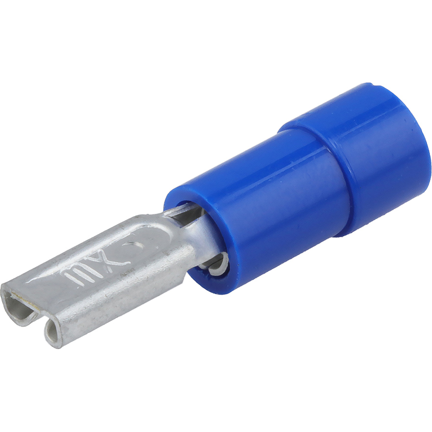 Molex-19017-0023 Connector Terminals Quick Disconnect Terminal 14-16AWG Brass Blue F 22mm Tin InsulKrimp™ Bag