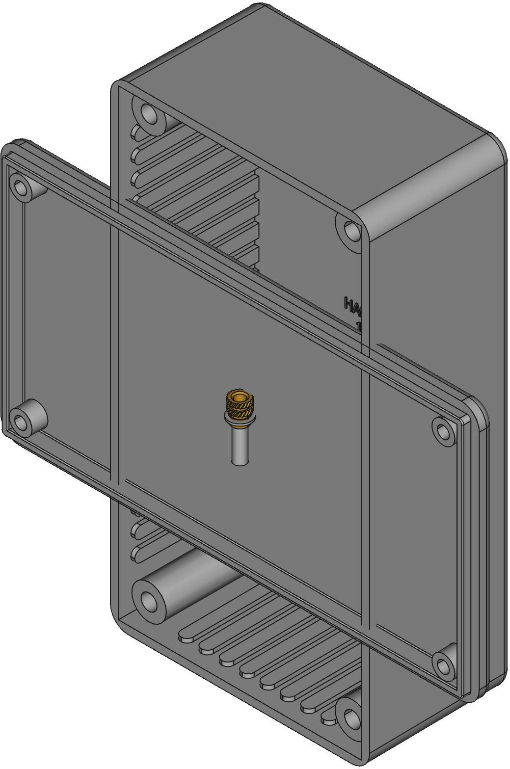 Hammond Manufacturing-1591CGY 箱、罩及架 Light Gray Acrylonitrile Butadiene Styrene Wall Mount General Purpose Enclosure