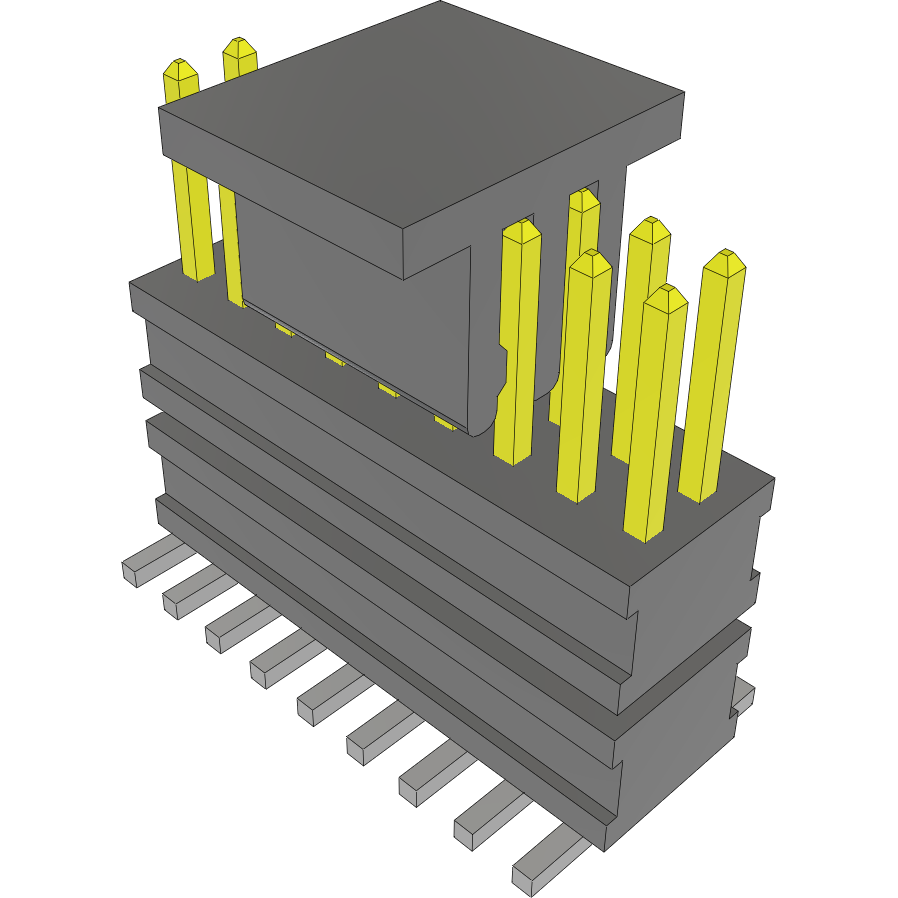 Samtec-FW-09-03-L-D-235-160-P-TR Piastre connettori e prese PCB Conn Board Stacker HDR 18 POS 1.27mm Solder ST Top Entry SMD FLEX STACK™ T/R