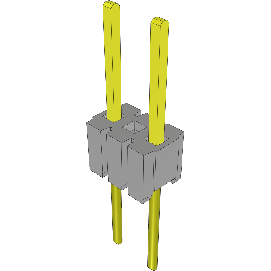 Samtec-MTMS-103-53-L-S-200-002 连接器插头及 PCB 插座 .050 Inch x .100 Inch Variable Post Height Micro Terminal Strip