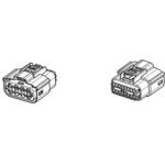 Conn Housing F 16 POS Crimp ST Cable Mount Gray