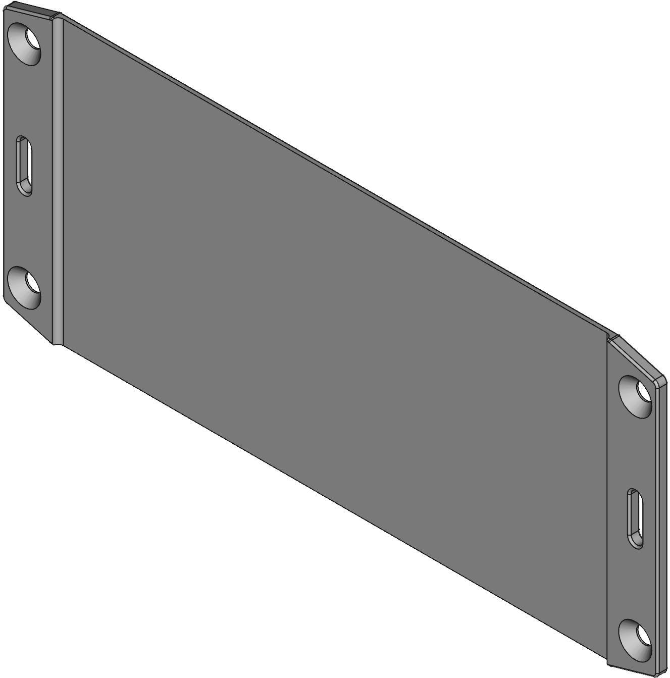 Hammond Manufacturing-1591FDBK null Plastic Black Bottom Flange, For Enclosures To A Wall Or Shelf