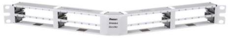 Panduit-QASP24WH Steckverbinderzubehör Modular Patch Panels, Angled Style