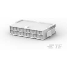 TE Connectivity-2-1969599-0 Connector Discrete Wire Housing Conn Housing PL 20 POS 4.2mm Crimp ST Panel Mount Natural Bag