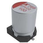 KEMET Corporation-A784MS107M1JLAS028 Aluminium-Polymer-Kondensator Cap Aluminum Polymer Hybrid 100uF 63VDC 20%( 10 X 12.2mm) SMD 0.028 Ohm 1.7A 1000h 150°C T/R Automotive AEC-Q200