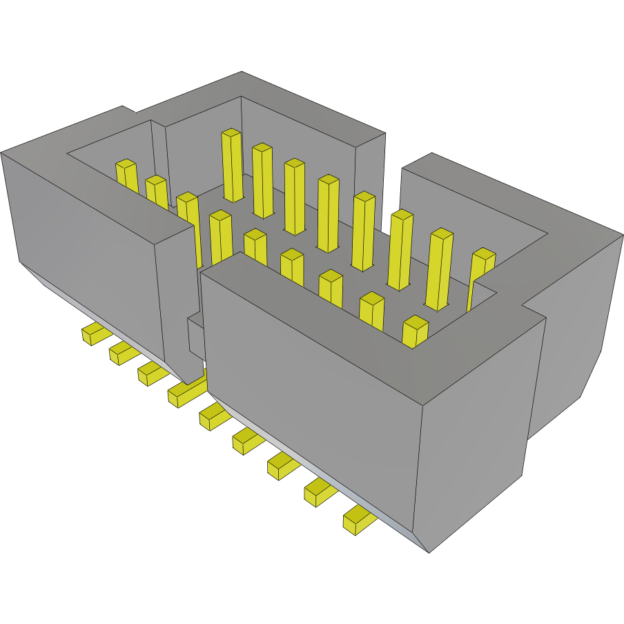 Samtec-BKT-117-02-L-V-S-A Connector Headers and PCB Receptacles Conn Shrouded Header HDR 17 POS 1mm Solder ST SMD Tube